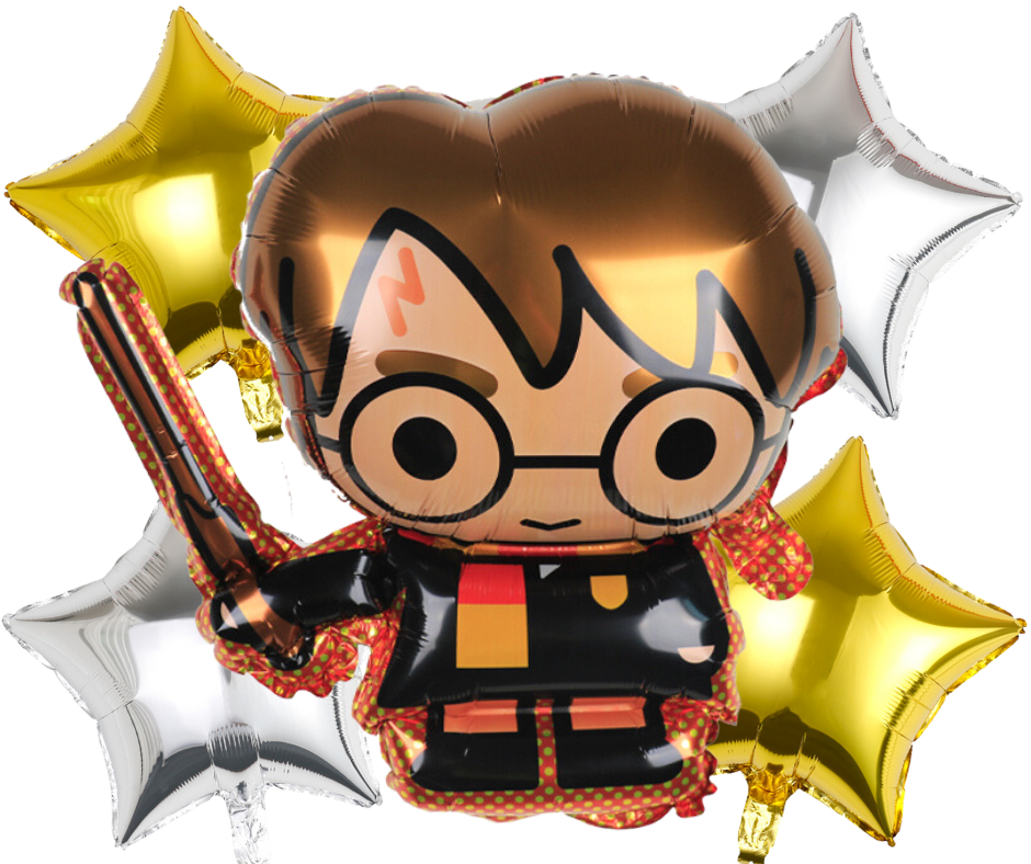 Balony foliowe Harry Potter 5szt. zestaw urodziny Hogwart