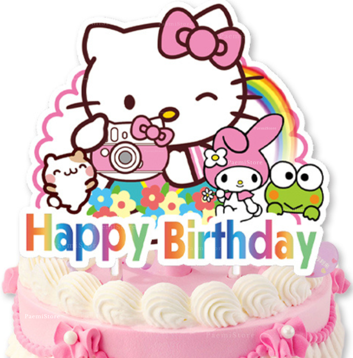 Topper na tort Hello Kitty urodziny dekoracja