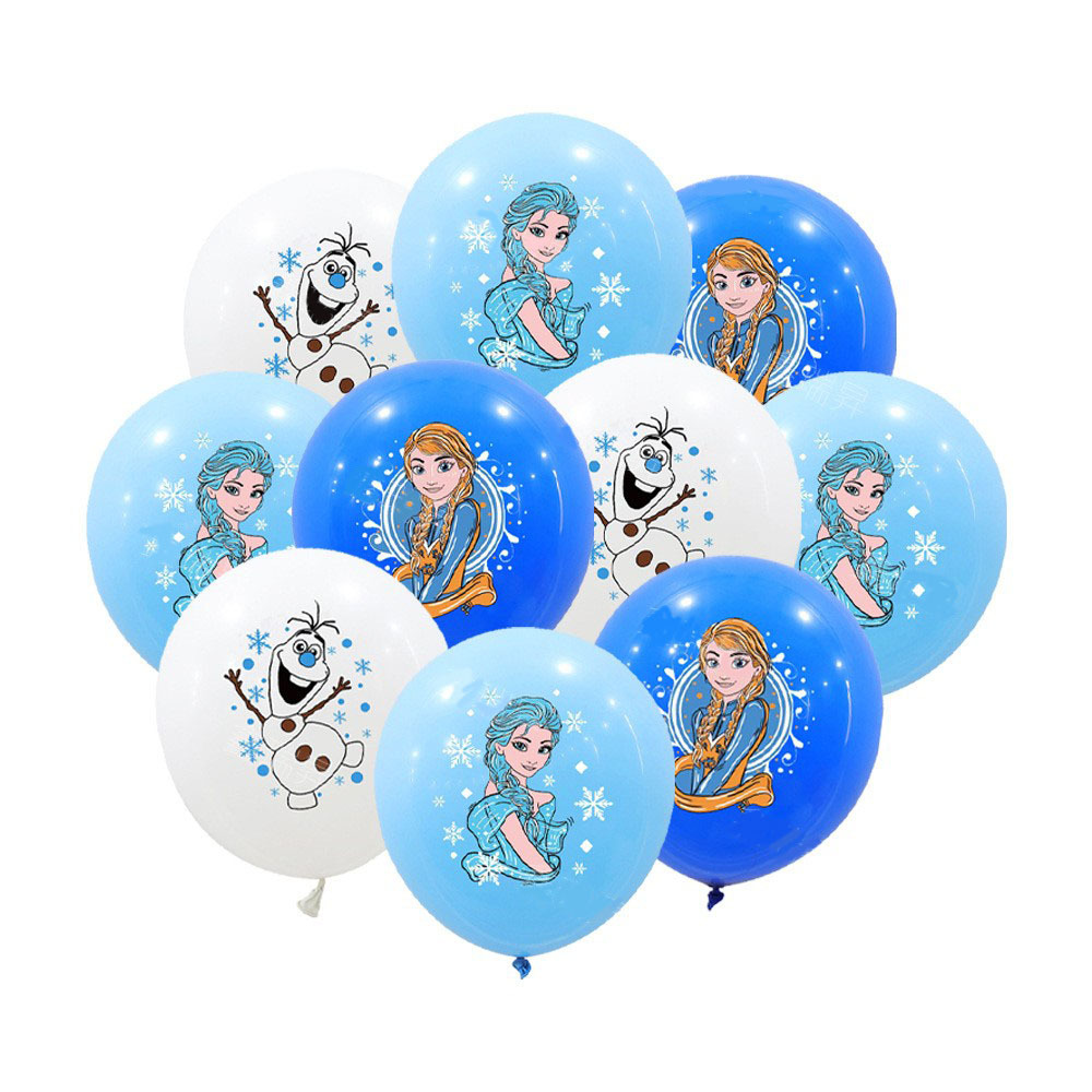 Balony lateksowe Kraina Lodu Frozen Elsa Olaf zestaw 12szt.