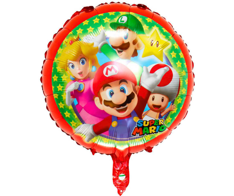 Balon foliowy Mario Luigi 45cm okrągły dwustronny