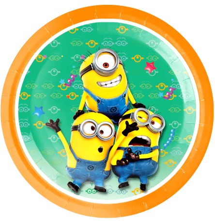 Kubki talerzyki Minionki 20el. urodziny dekoracja