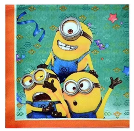 Serwetki Minionki 20szt. urodziny dekoracja