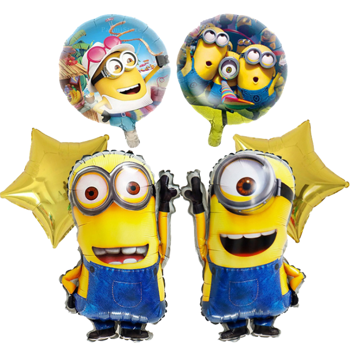 Balony foliowe Minionki Dave Stuart dekoracja 5szt.