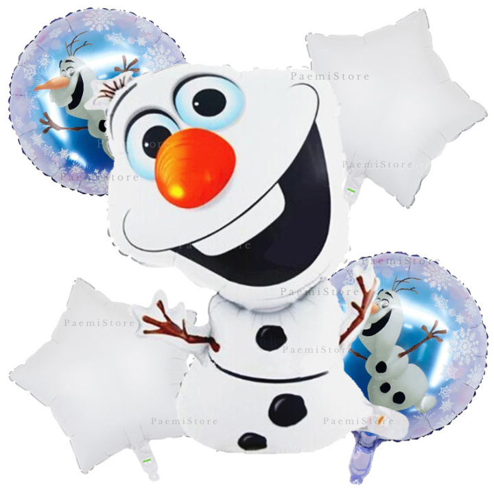 Balony foliowe Olaf bałwan zestaw 5 szt. Elsa Anna Kraina Lodu Frozen