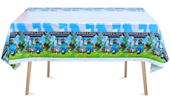 Obrus foliowy Minecraft 175x105cm urodziny Steve pixel game Creeper