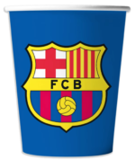 Kubki talerzyki FC Barcelona 20el. urodziny dekoracja FCB piłka nożna