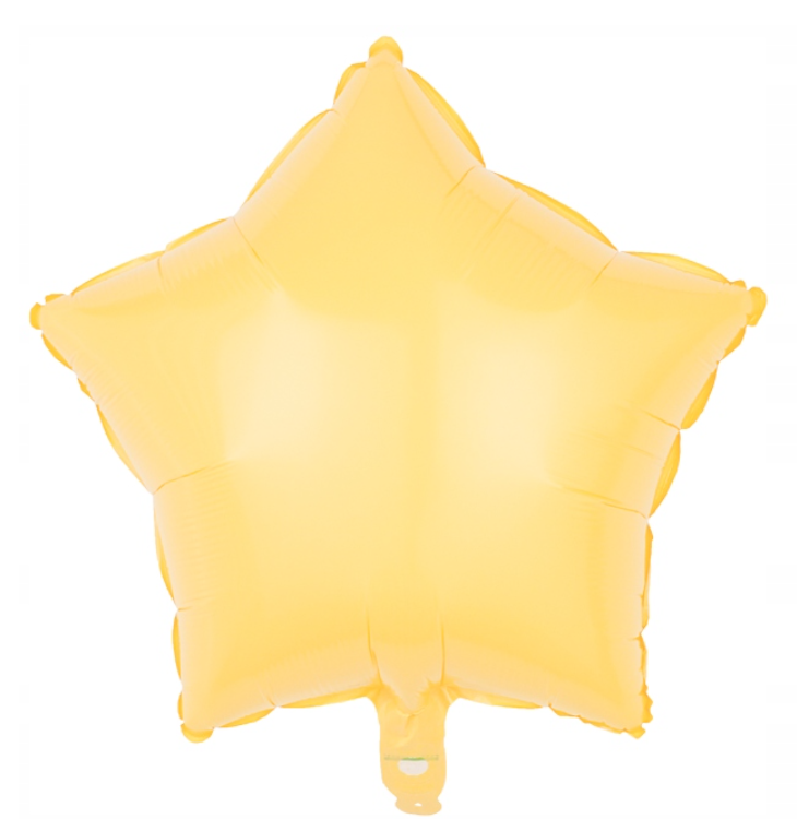 Balon foliowy gwiazda żółta 45cm