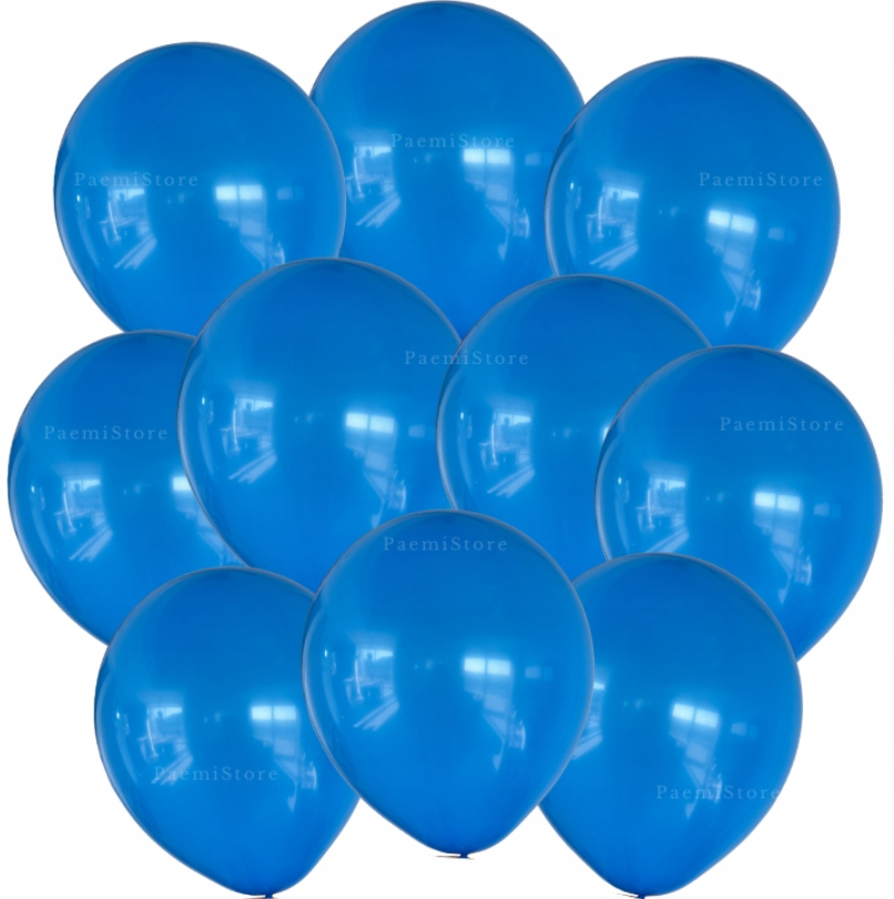 Balon lateksowe ciemno-niebieskie 10szt. gumowe 25cm