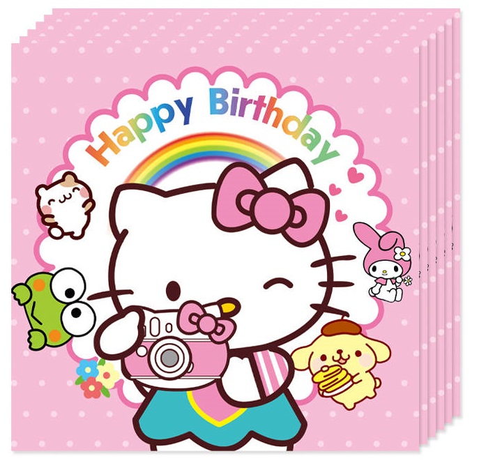 Serwetki Hello Kitty 20szt. urodziny dekoracja