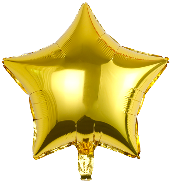 Balon foliowy gwiazda złota 45cm