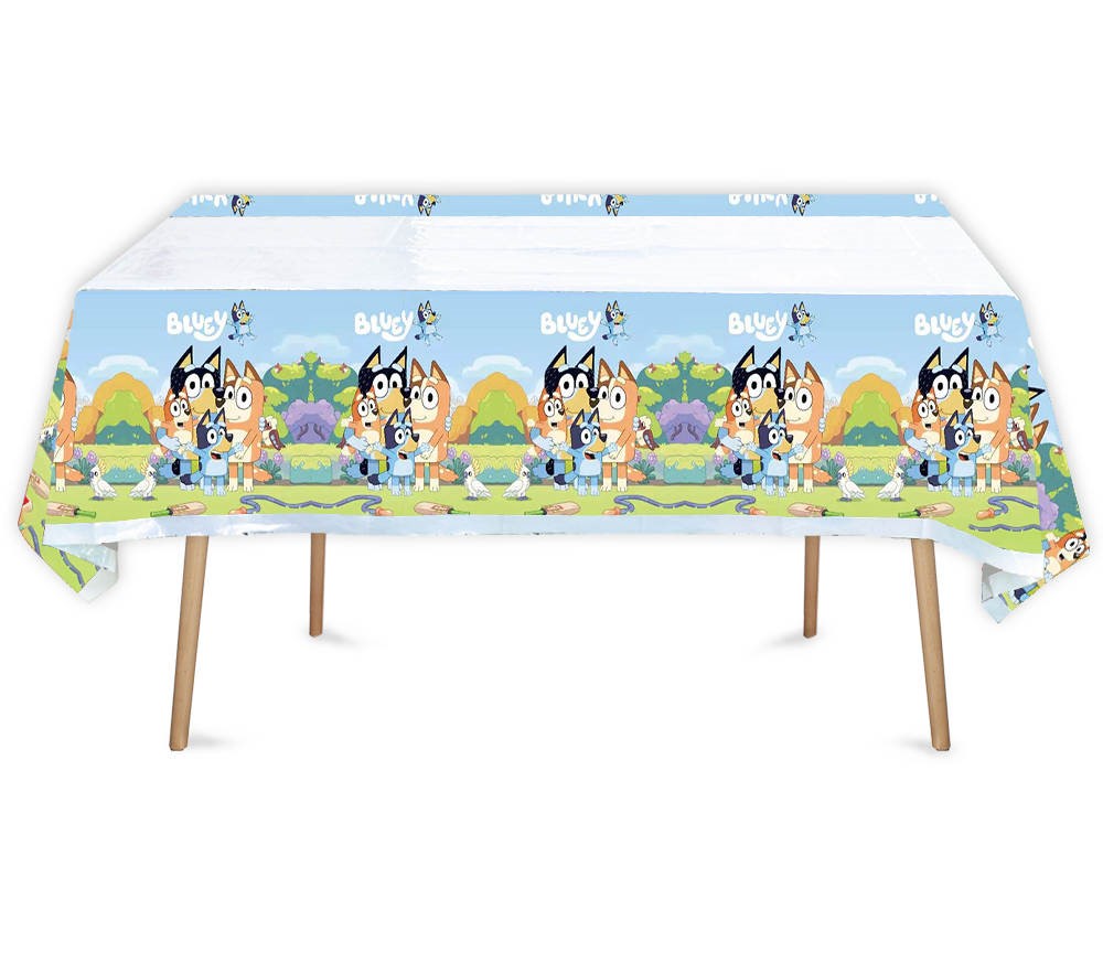 Obrus foliowy pieski Bluey i Bingo 175x105cm urodziny dekoracja