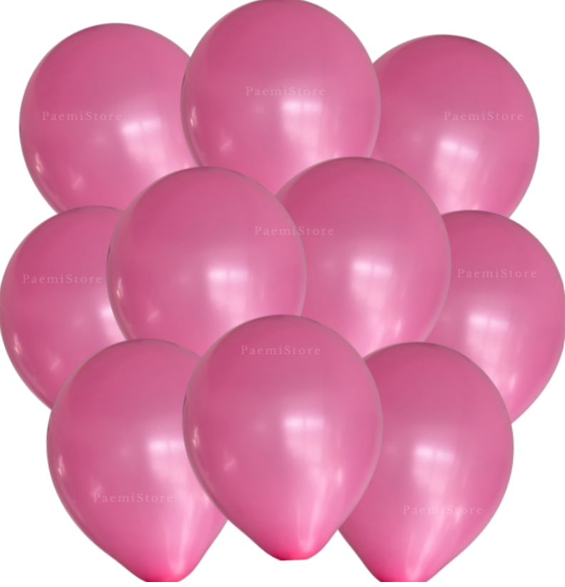 Balon lateksowe różowy 10szt. gumowe 25cm