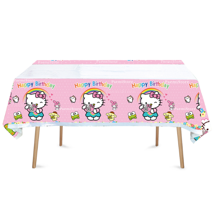 Obrus foliowy Hello Kitty 105x175cm urodziny dekoracja