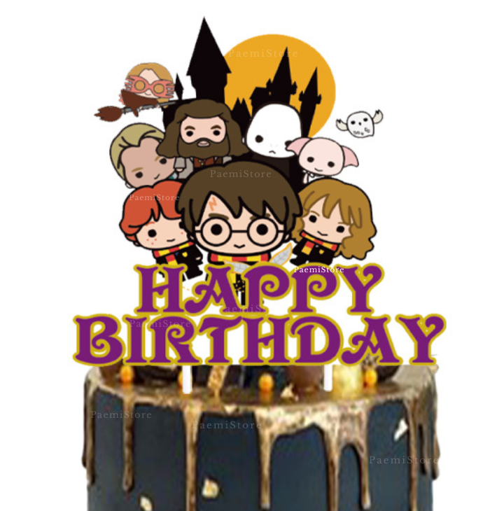 Topper na tort Harry Potter na tort urodziny dekoracja