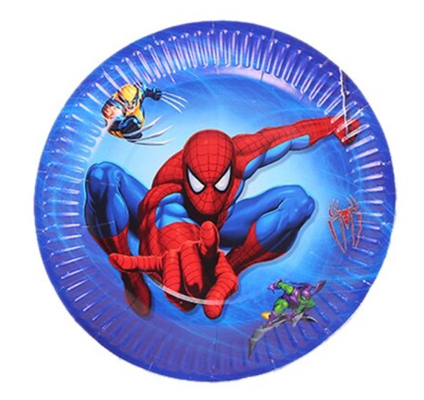 Talerzyki Spiderman 10szt. Avengers Marvel urodziny dekoracja