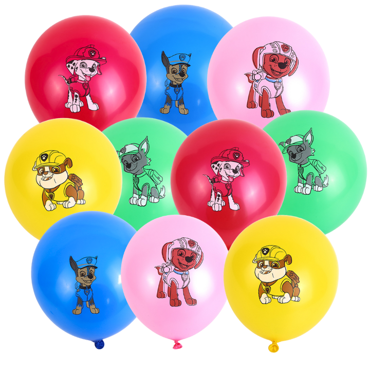 Balony lateksowe Psi Patrol zestaw 10szt. urodziny dekoracja