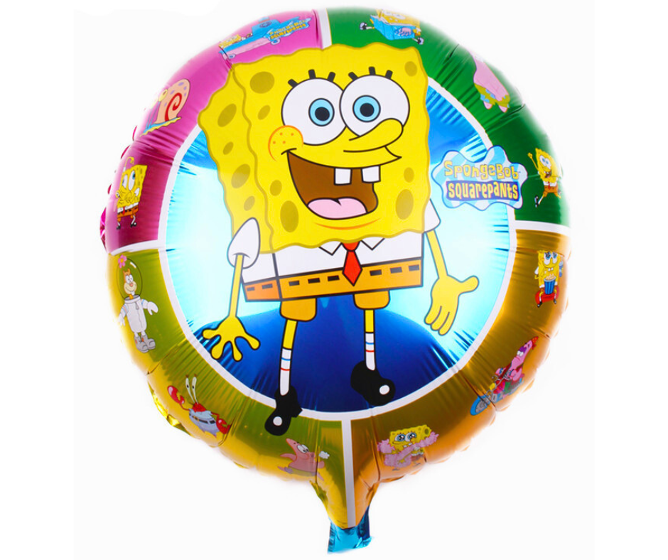 Balon foliowy Spongebob Patryk urodziny dekoracja 1szt. dwustronny
