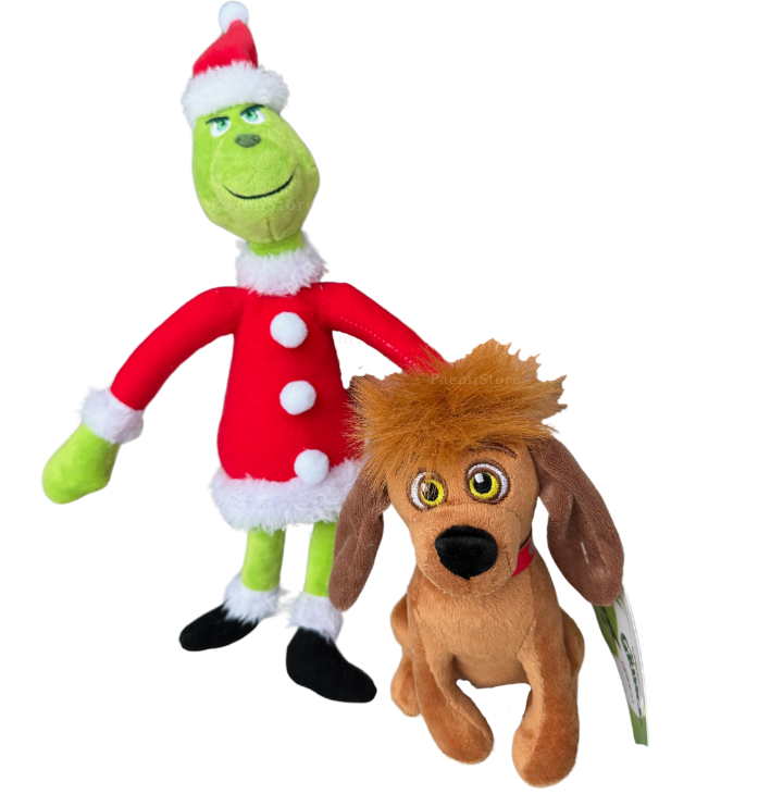 Zestaw maskotek Grinch i Max 2szt.