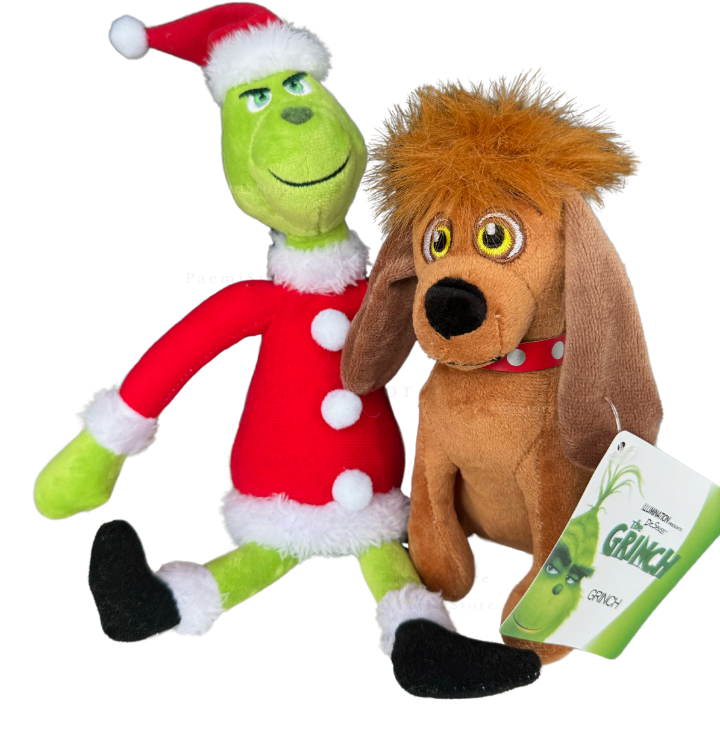 Zestaw maskotek Grinch i Max 2szt.