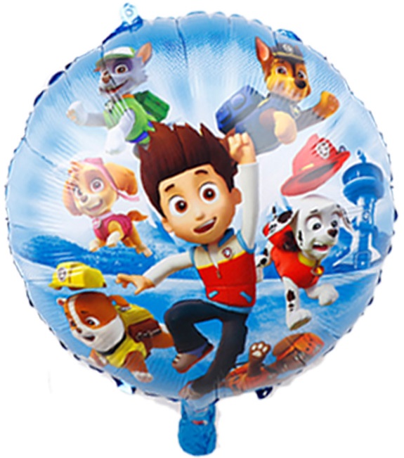 Balon foliowy Psi Patrol 1szt. urodziny dekoracja