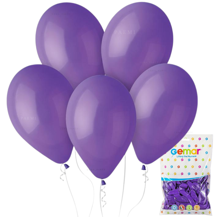 Balony lateksowe fioletowe 5szt. fiolet 12″