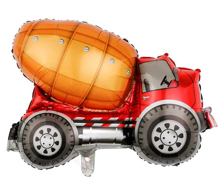 Balon foliowy Betoniarka 1szt. urodziny dekoracja
