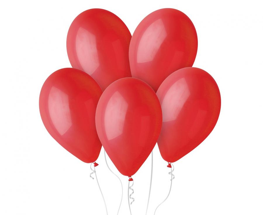 Balony lateksowe czerwone 5szt. czerwień 12″