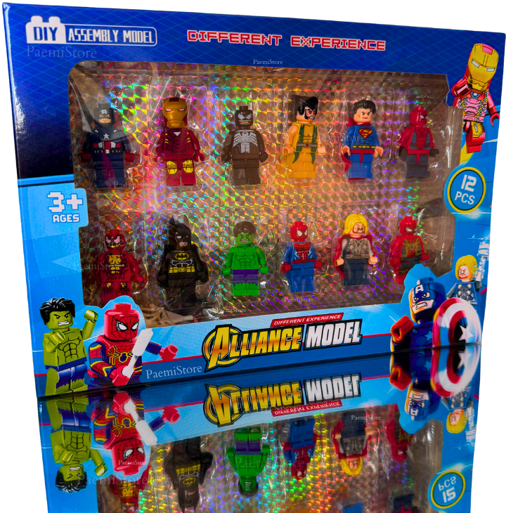 Figurki klocki Avengers 12szt.