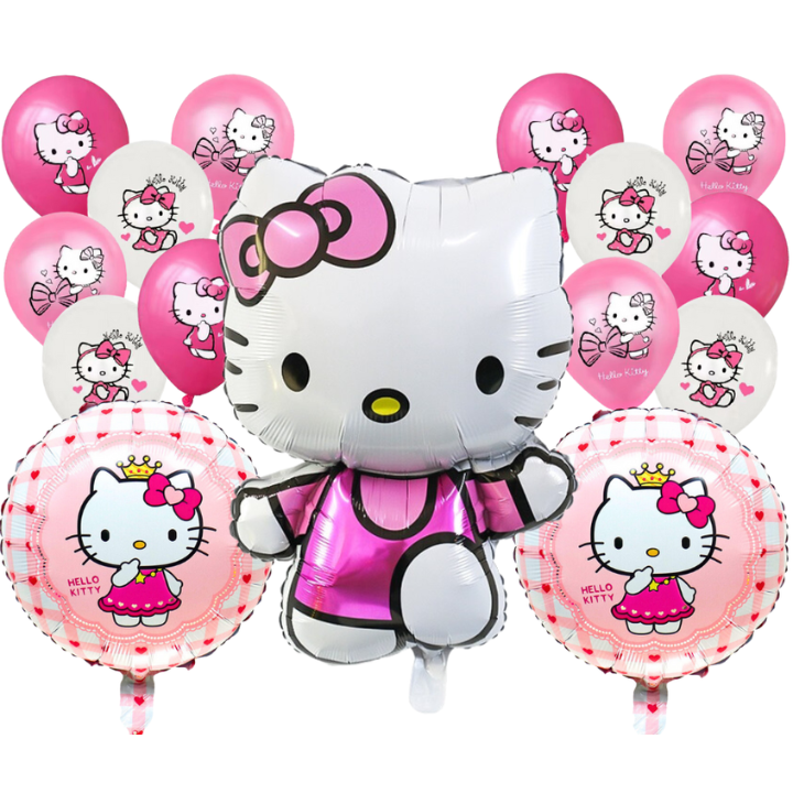 Balony foliowe Hello Kitty zestaw 15szt.
