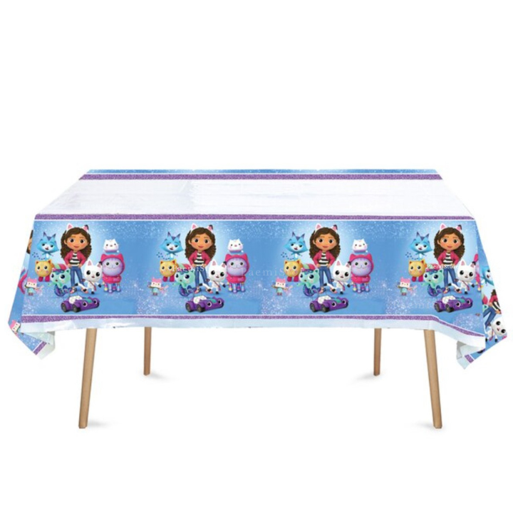 Obrus foliowy Koci Domek Gabi 105x175cm urodziny dekoracja