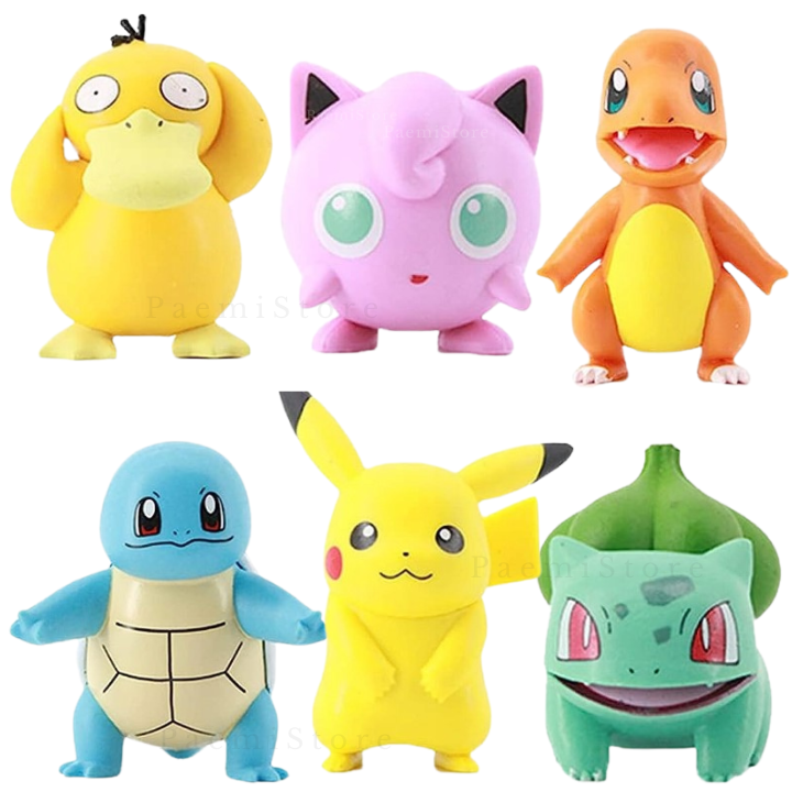 Figurki klocki Pokemon 6szt.