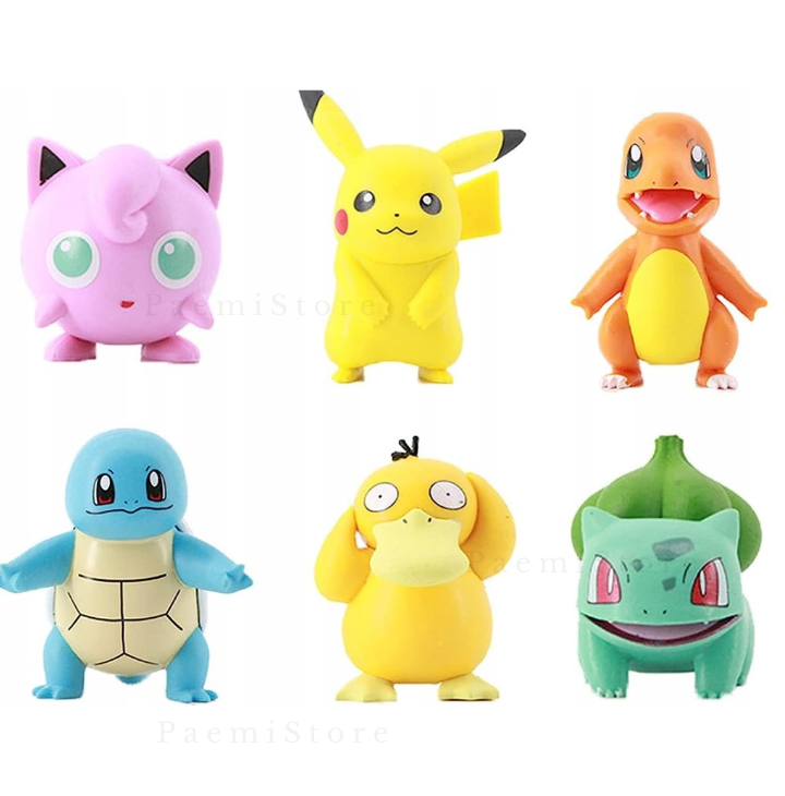 Figurki klocki Pokemon 6szt.