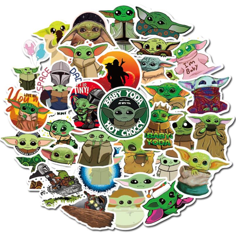 Star Wars Yoda Jedi naklejki wodoodporne mix zestaw 50szt.