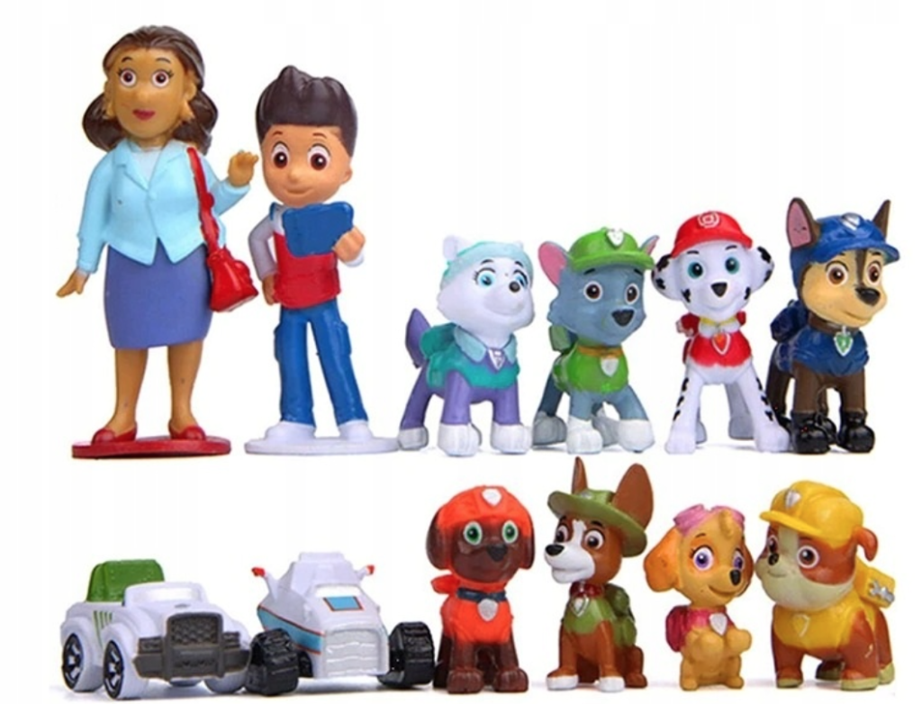 Figurki klocki Psi Patrol 12szt.