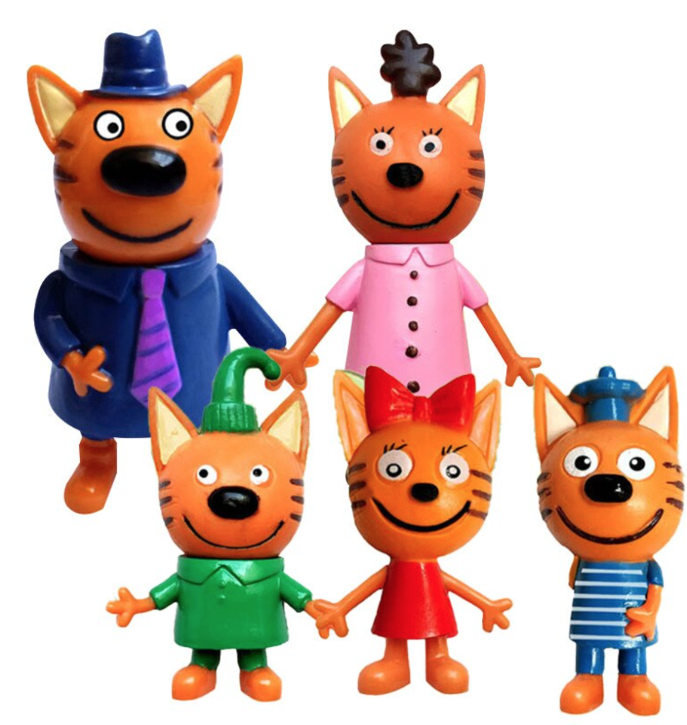 Figurki klocki Kotociaki 5szt.