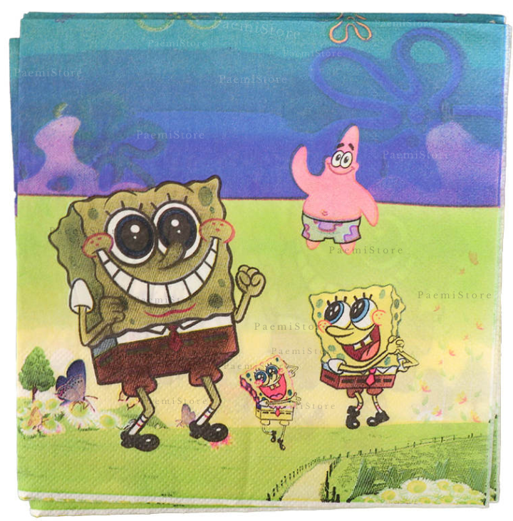 Serwetki Spongebob 20szt. urodziny dekoracja