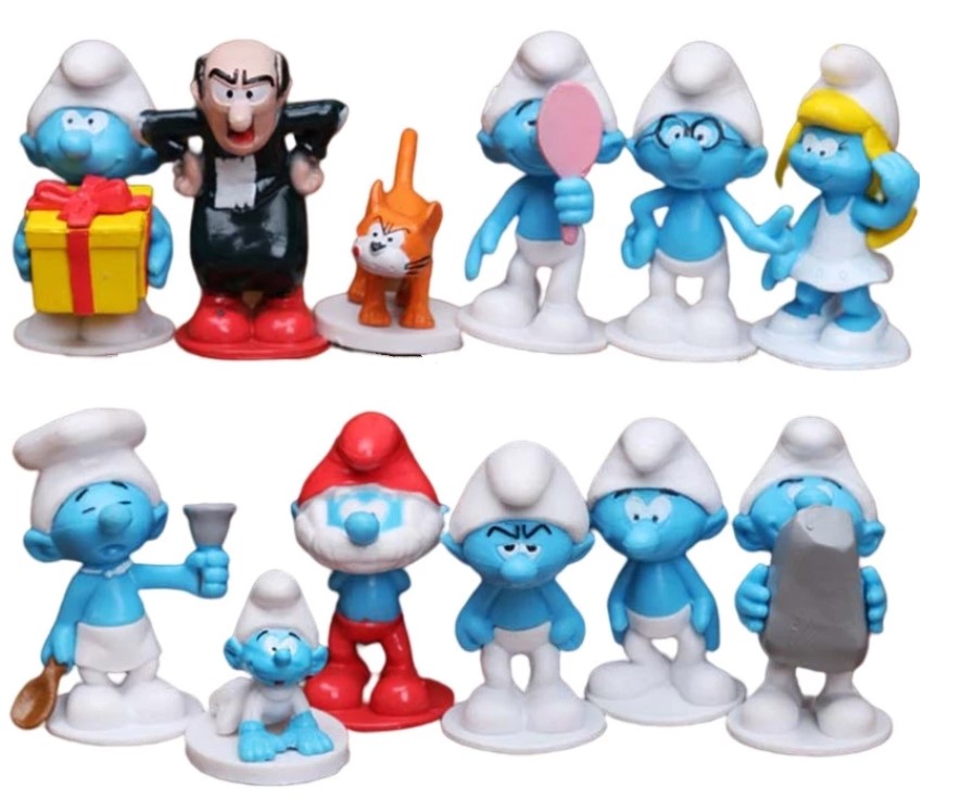 Figurki klocki Smerfy 12szt.