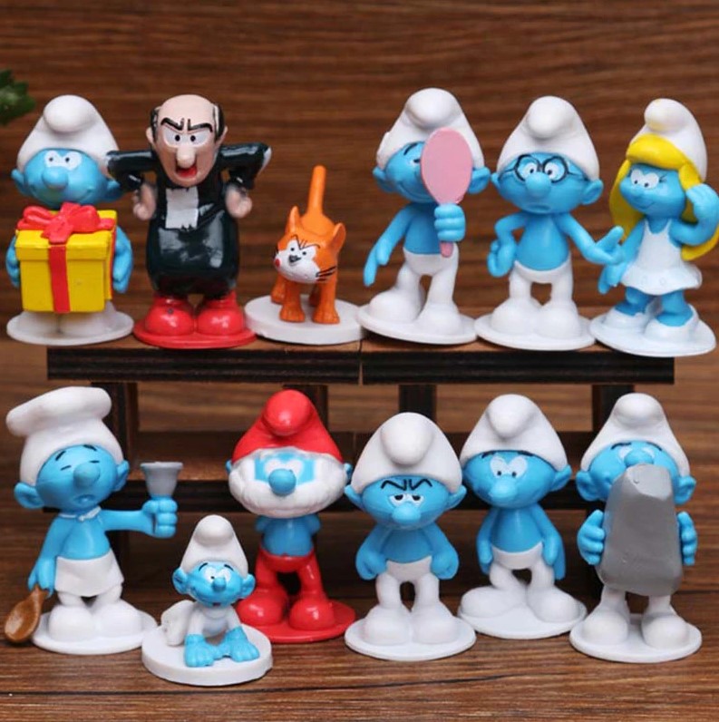 Figurki klocki Smerfy 12szt.