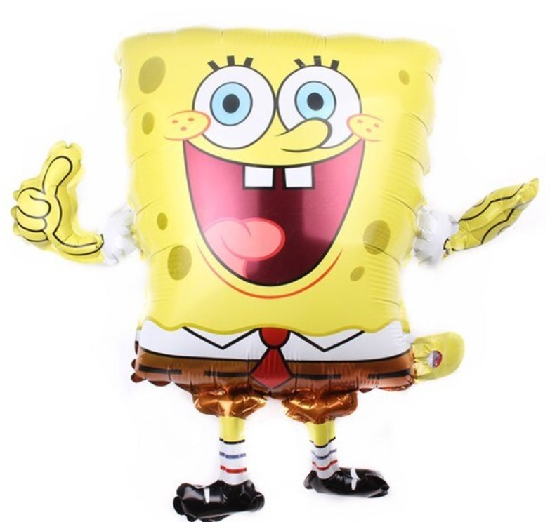 Balony foliowe zestaw Spongebob Patryk urodziny dekoracja 2szt.