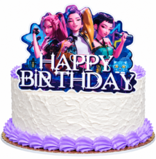 Topper na tort K-pop Demon Hunters 1szt. Huntrix Saja Boys